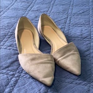 J. Crew Zoe Suede D’Orsay Flats, Tan, size 9